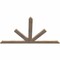 Ekena Millwork Saratoga Smooth Timber Gable Bracket, Douglas Fir, 60"W x 35"H x 1 1/2"D x 3 1/2"F, 14/12 Pitch GBW060X35X0204SAR00SDF - alternate 5